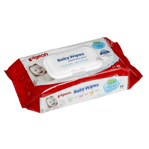 Pigeon Baby 99% Water Wipes  with Lid (82 Sheets)